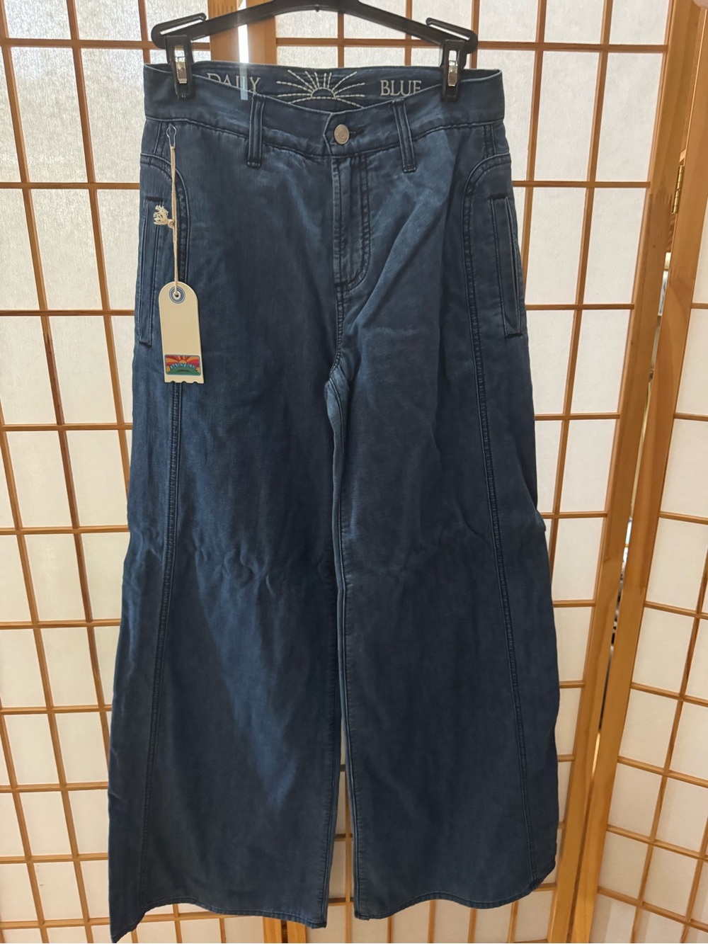 NWT Daily Blue Easy Wide-Leg Jeans Size 24